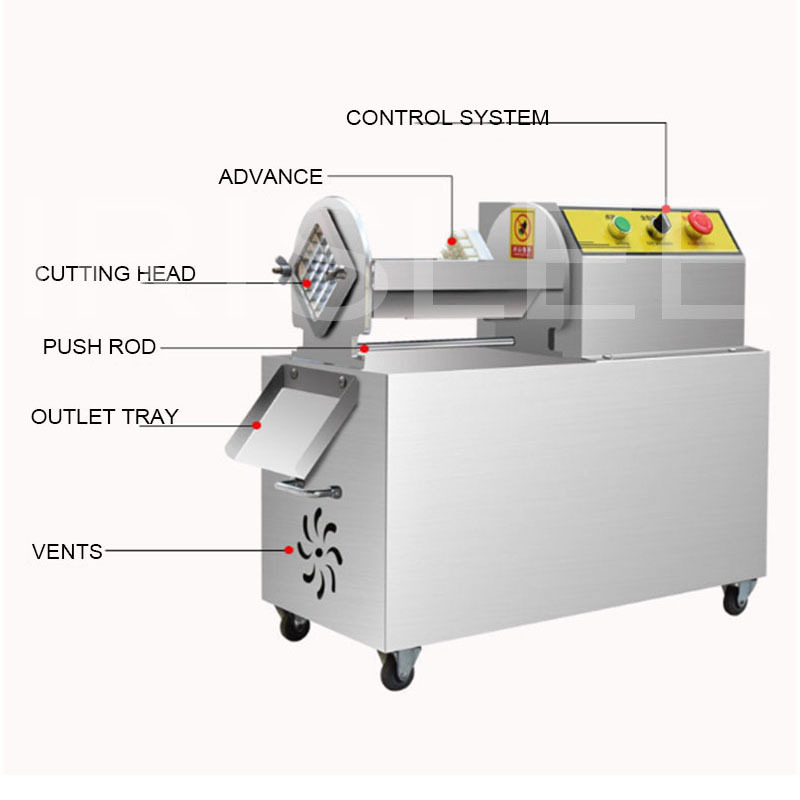 Commercial Electric French Fries Slicer For Potato Radish Cucumber Strip Cutter Stainless Steel Vegetable Cutting Machine