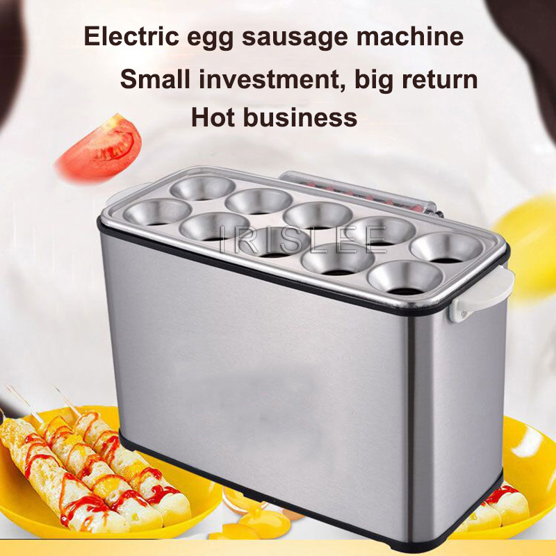 Egg Gas Commercial Electric Heating Hot Dog Automatic Egg Coated Sausage Machine