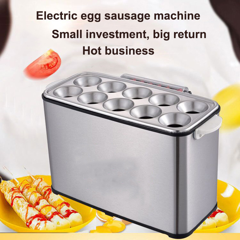 Commercial Baked Egg Sausage Maker Hot Dogs Baking Machine Automatic Breakfast Eggs Roll Maker