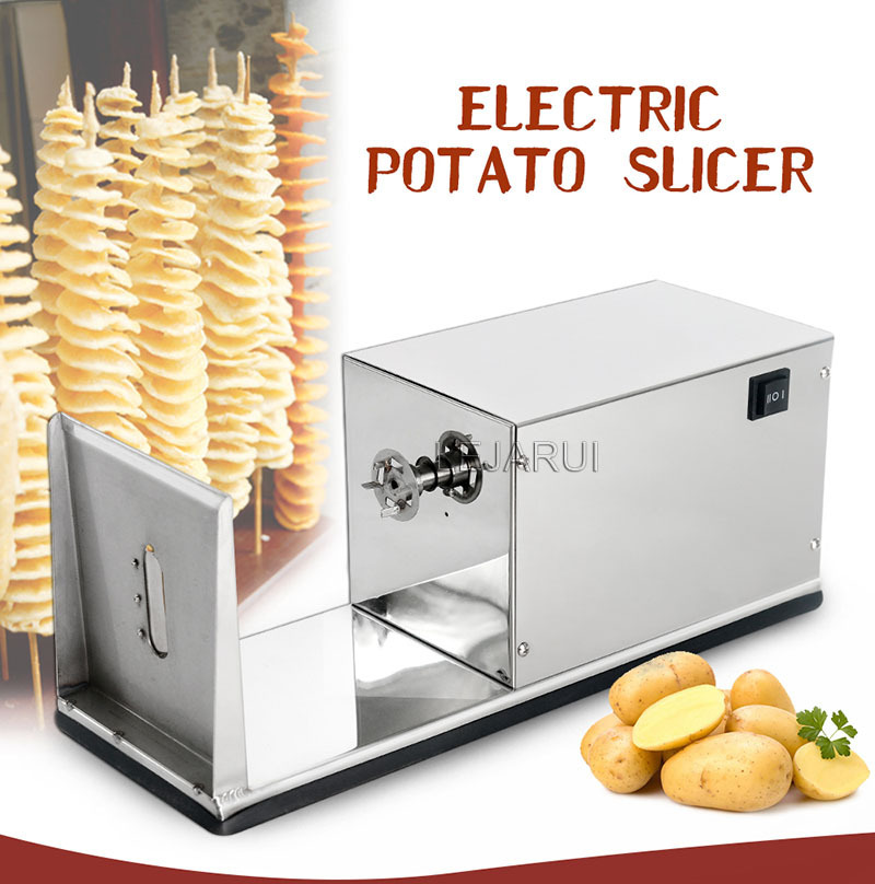 Potato Tower Machine / Electric Spiral  Tornado Cutter / Spiral Potato Slicer