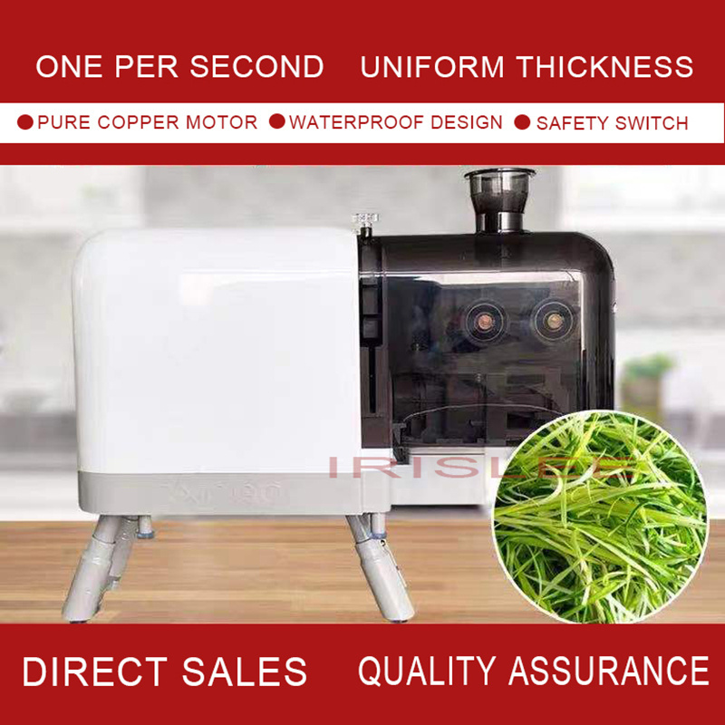 320W Full Automatic Scallion Shredder Cutting Machine  Food Shredder Carrot Shredder