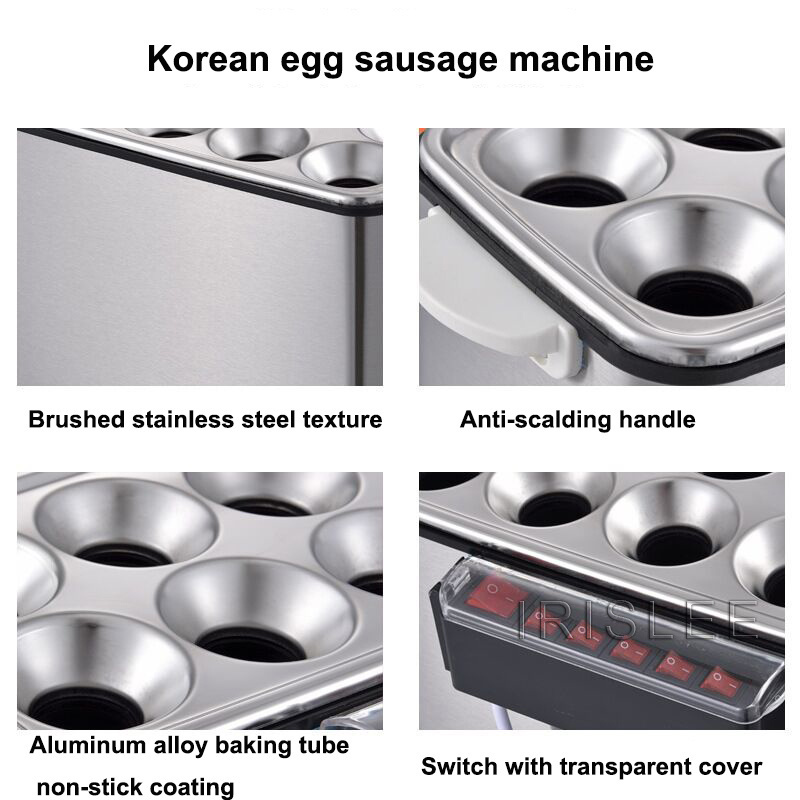 Egg Gas Commercial Electric Heating Hot Dog Automatic Egg Coated Sausage Machine