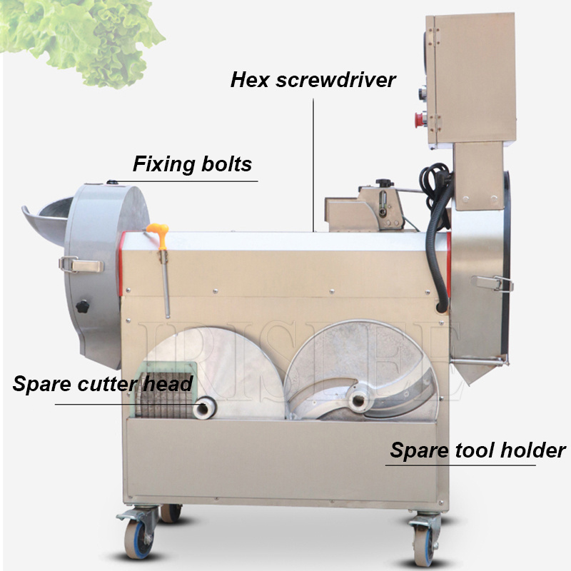 Multi-function Double-head Vegetable Cutter Commercial Stainless Steel Dicer Slicing And Shredding Machine