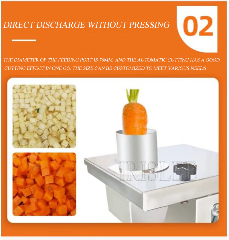 Automatic Vegetable Dicing Machine Commercial Carrot Potato Onion Granular Cutter Dicer Electric Multifunctional Cucumber Dicer