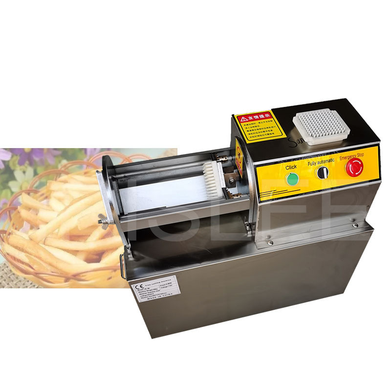 Commercial Electric French Fries Slicer For Potato Radish Cucumber Strip Cutter Stainless Steel Vegetable Cutting Machine