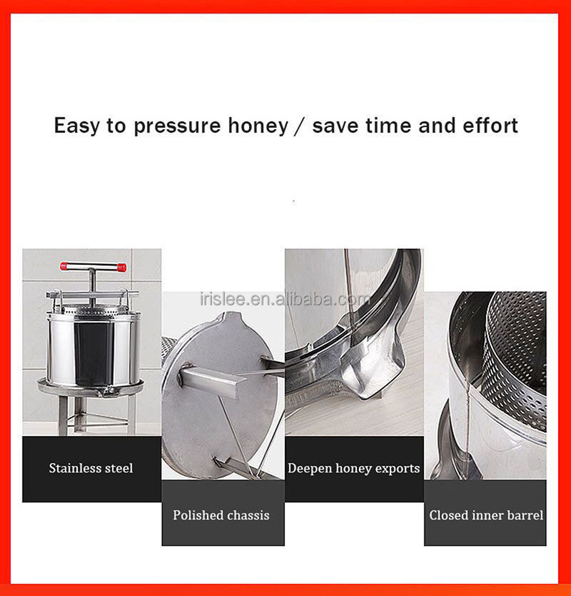 Manual Mesh Honey Wax Press Machine Honey Spinner Thick Honey Separator