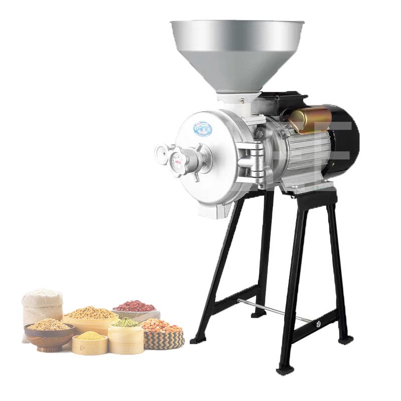 Electric Feed Mill Wet And Dry Cereals Grinder Corn Grain Rice Coffee Wheat Flour Mill Grinding Machine