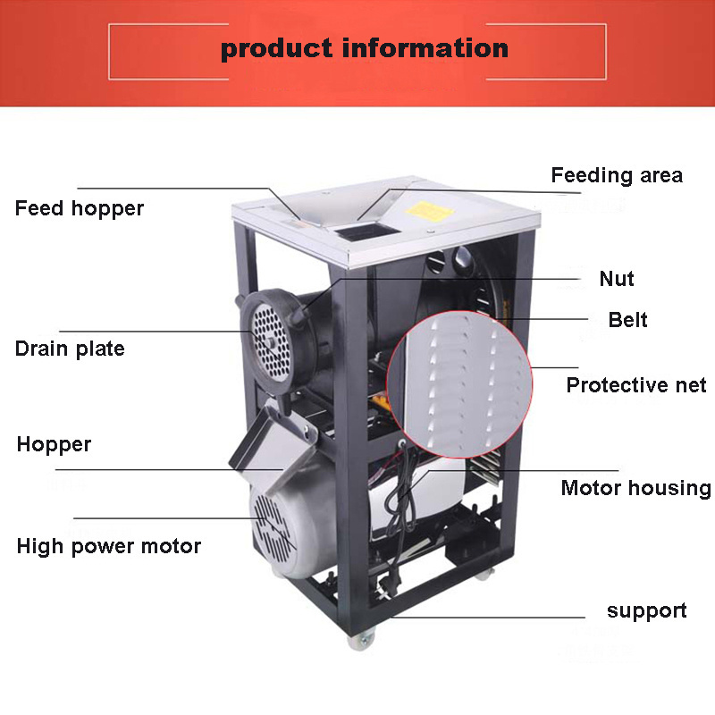 Electric Meat Grinder And Bone Crusher For Chicken Skeleton And Fish Chili And Vegetables