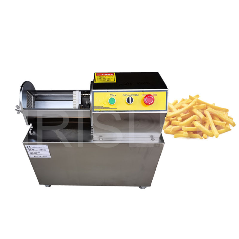 Commercial Electric French Fries Slicer For Potato Radish Cucumber Strip Cutter Stainless Steel Vegetable Cutting Machine