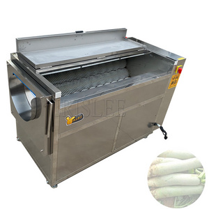 Fruit Vegetable Brush Washing Equipment Cassava Cleaning Ginger Washer Industrial Potato Peeling Machine