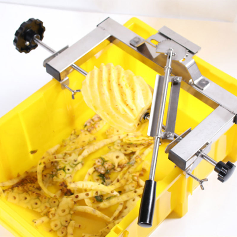 Manual 304 Stainless Steel Pineapple Peeler And Corer Machine Ananas Fruit Peeling Machine Hand Pineapple Skin Remover Machine