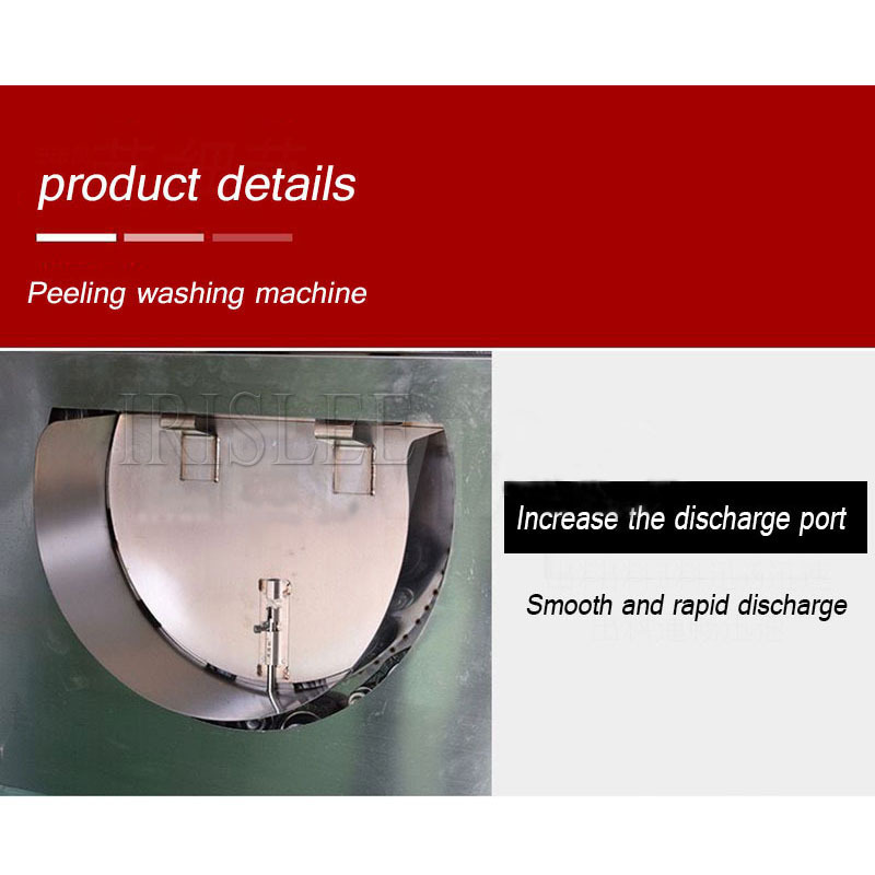 Fruit Vegetable Brush Washing Equipment Cassava Cleaning Ginger Washer Industrial Potato Peeling Machine