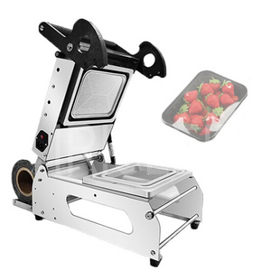 Manual Tray Sealer Lunch Box Packaging Machine Plastic Food Container Sealing Meal Packing Machine 220V