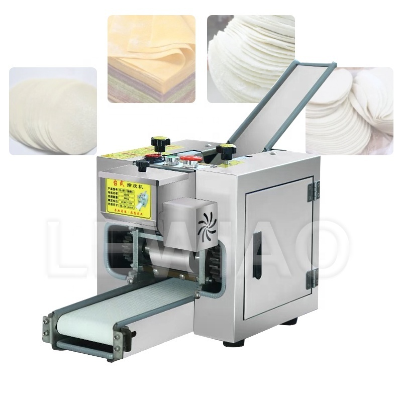 Automatic tabletop Dumpling Empanadas Pizza Wonton Dough Skin Wrapper Commercial Gyoza Making Machine