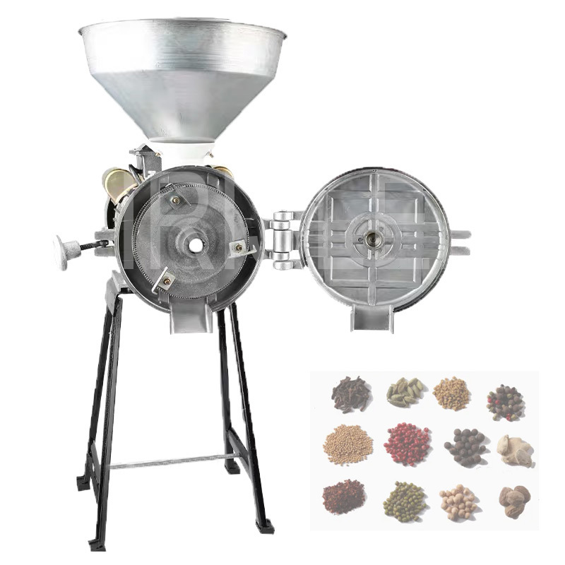 Electric Feed Mill Wet And Dry Cereals Grinder Corn Grain Rice Coffee Wheat Flour Mill Grinding Machine