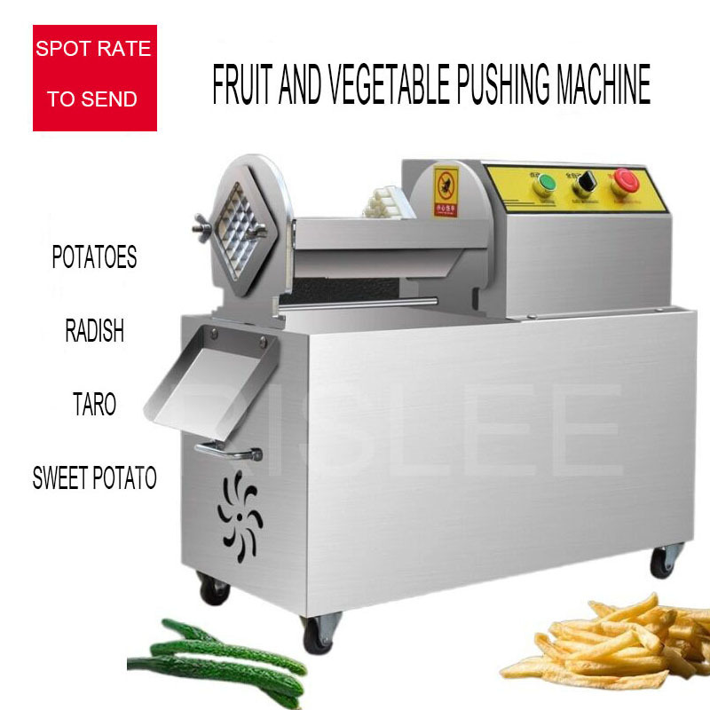 Commercial Electric French Fries Slicer For Potato Radish Cucumber Strip Cutter Stainless Steel Vegetable Cutting Machine