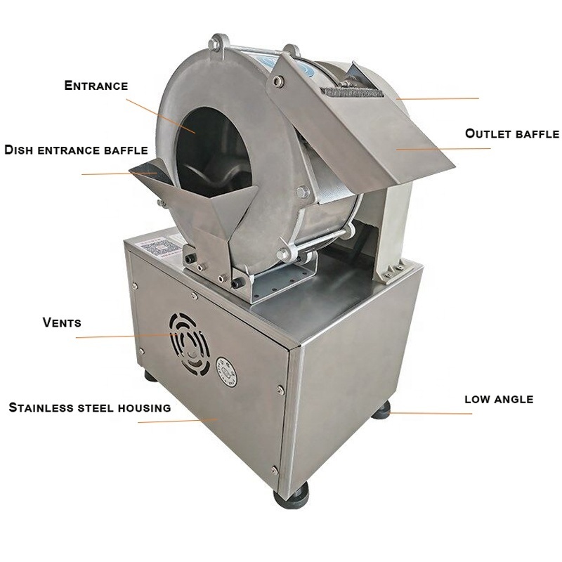 220V 180W Automatic Potato Radish Slicing Machine Multifunction High Efficiency Vegetable Cutter Electric Slicer