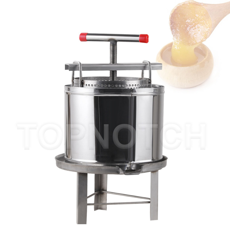 Manual Mesh Honey Wax Press Machine Honey Spinner Thick Honey Separator