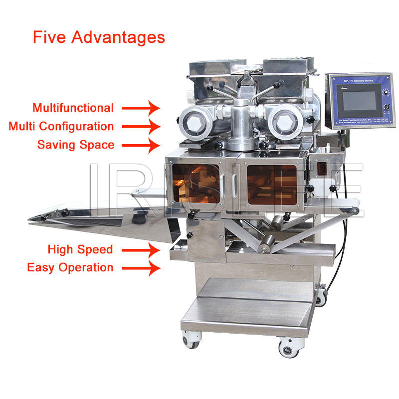 Commercial Automatic Ice Cream Mochi Making Glutinous Rice Ball Encrusting Forming Machine Kubba Machine