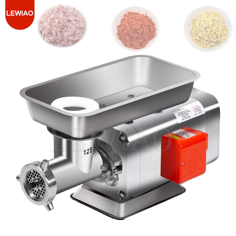 Electric Meat Grinder 120kg/h Commercial Food Processor Sausage Filler Beef Chopper Heavy Duty Home Meat Mincer