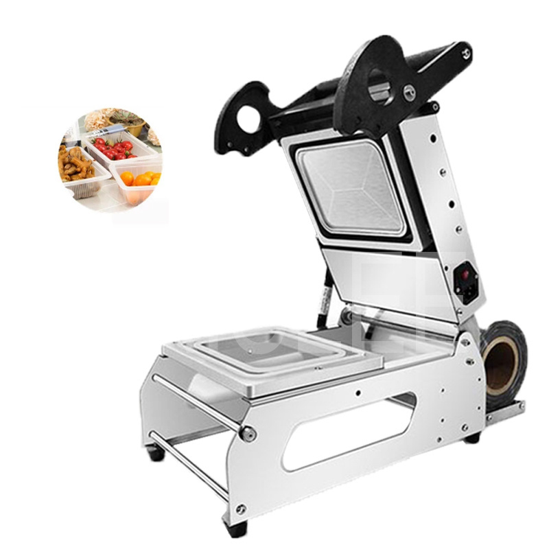 Manual Tray Sealer Lunch Box Packaging Machine Plastic Food Container Sealing Meal Packing Machine 220V