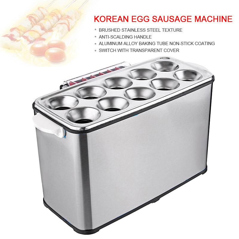 Commercial Baked Egg Sausage Maker Hot Dogs Baking Machine Automatic Breakfast Eggs Roll Maker