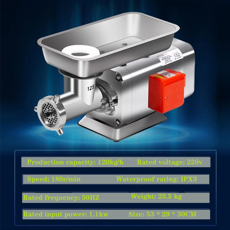 Home Electric Meat Chopper Pork Fish Meat Grinder Machine Small Sausage Filling Stuffer 1100W