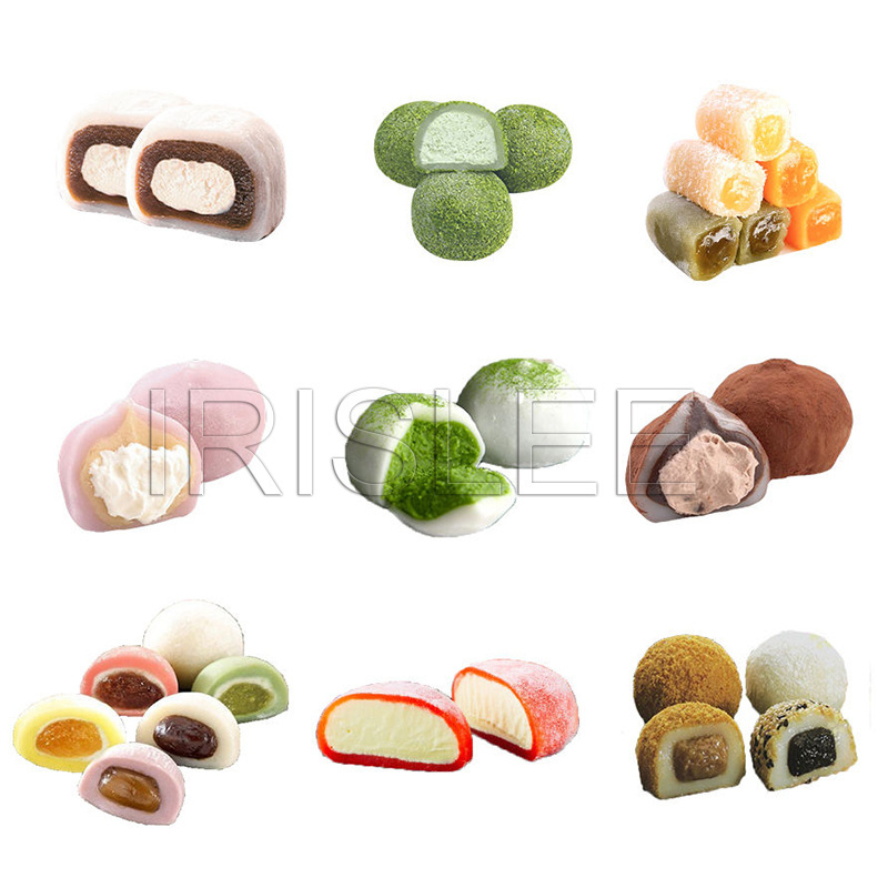 Commercial Automatic Ice Cream Mochi Making Glutinous Rice Ball Encrusting Forming Machine Kubba Machine