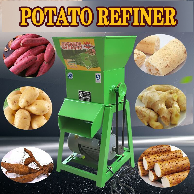 Stainless Steel electric sweet potato Starch wet grinder refiner Apple orange banana fruit crusher juice pulping machine