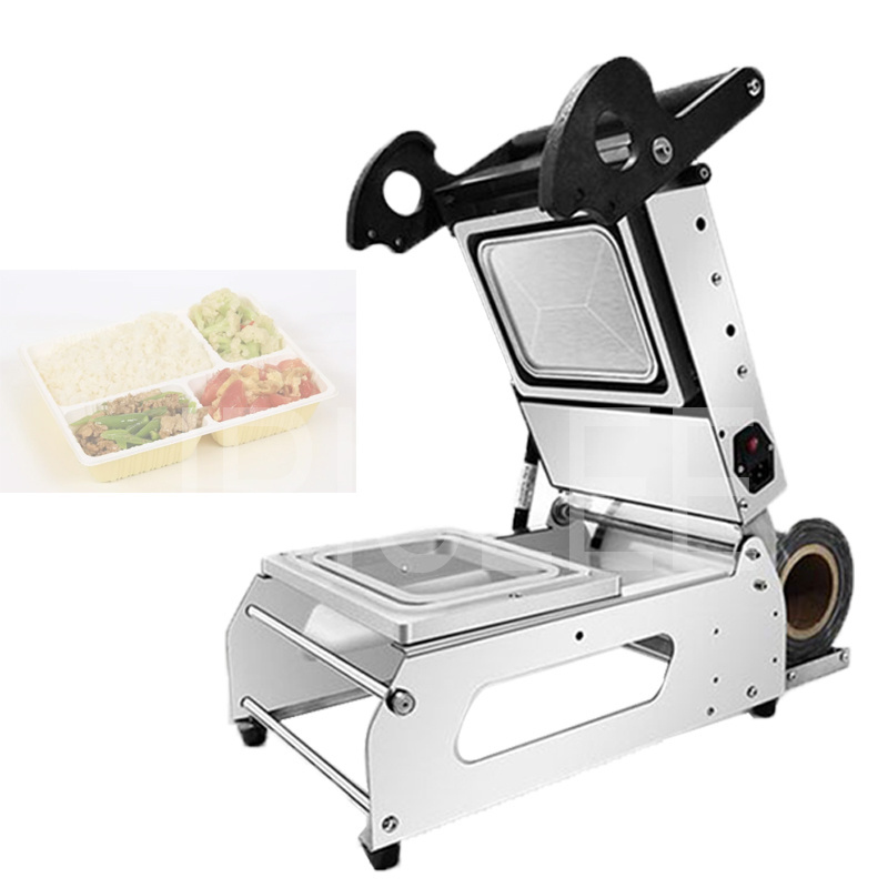 Manual Tray Sealer Lunch Box Packaging Machine Plastic Food Container Sealing Meal Packing Machine 220V