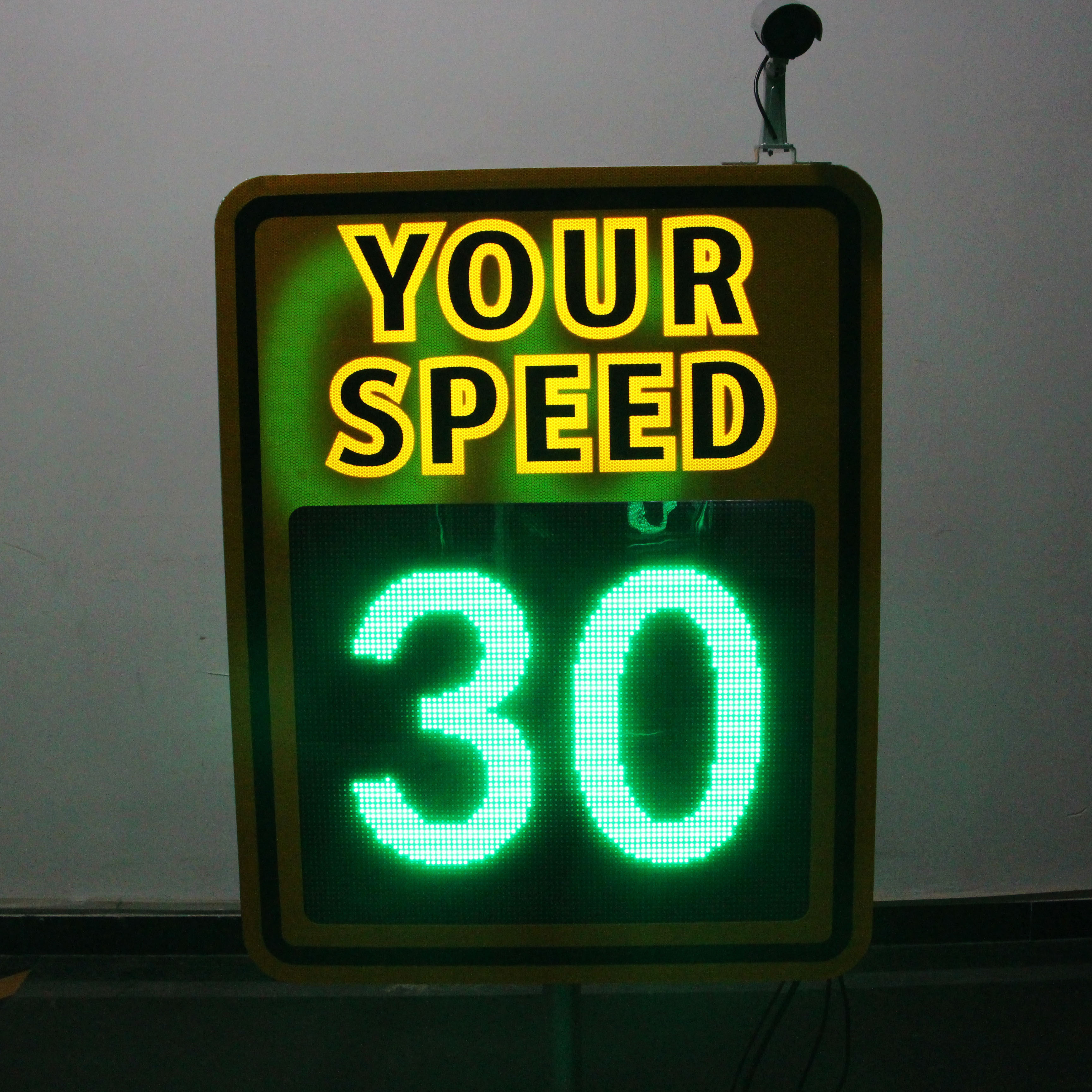 Led Solar Speed Limit Radar Sign LED Portable Traffic Driver Feedback Signs Display