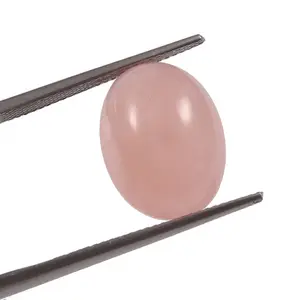 Pink Morganite Oval Shape Cabochon Gemstone 11.10 Carat 15.60x12MM Pink Color Morganite Loose Stone