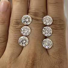 1ct Round brilliant Cut 1mm,2mm,3mm Moissanite Diamonds White D color Synthetic Moissanite wholesale per carat price