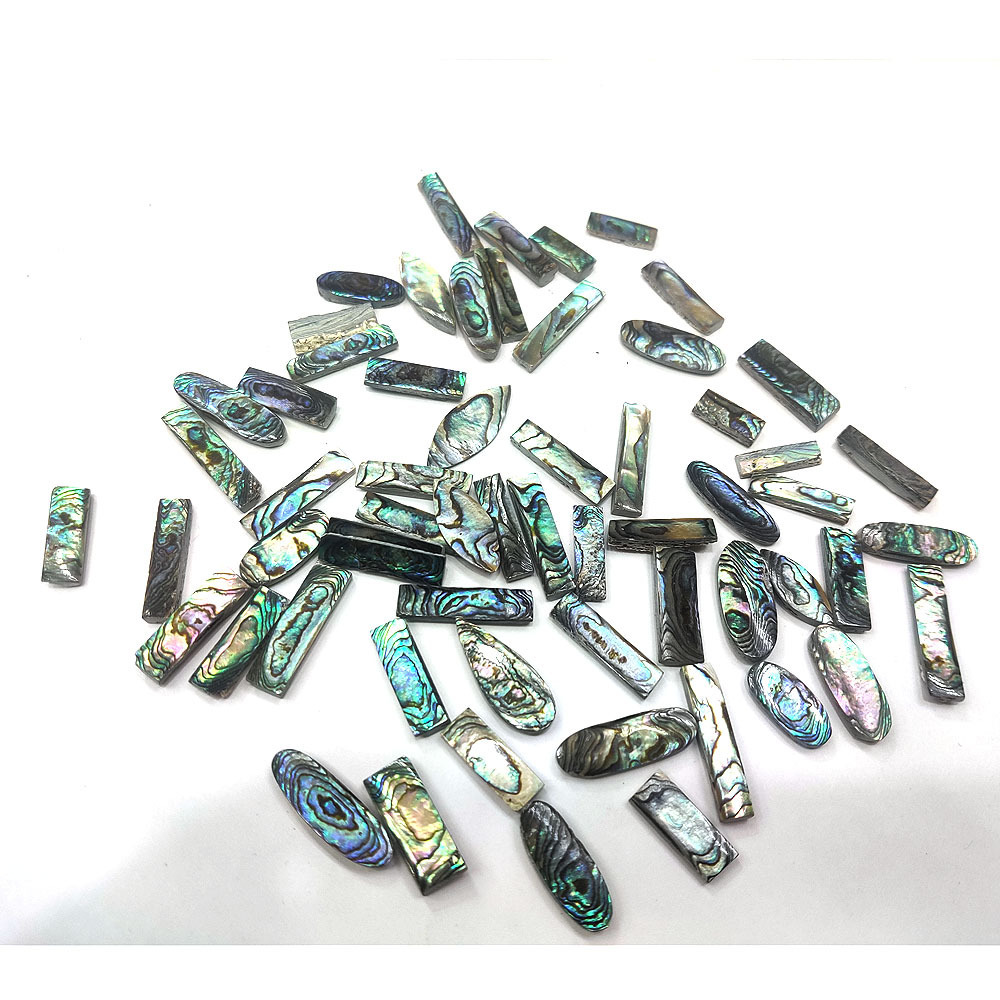 Natural abalone shell free size gemstone cabochon, Indian semi-precious stone abalone for jewelry wholesale price