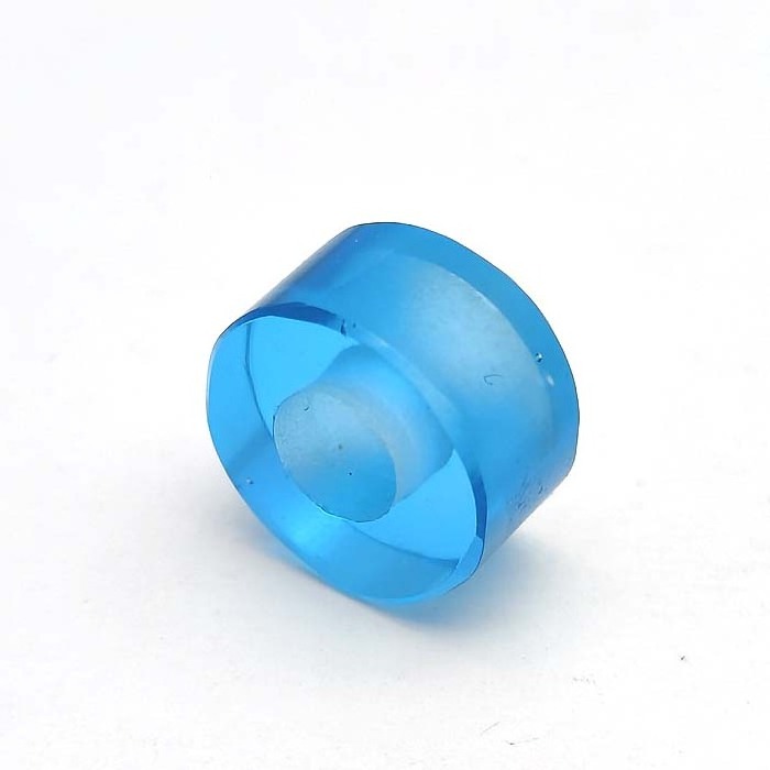 Blue Quartz 14.5x8mm Heishi Big Hole Beads 5mm Drill Gemstone Wholesale price hydro Gemstone large Hole flat Beads