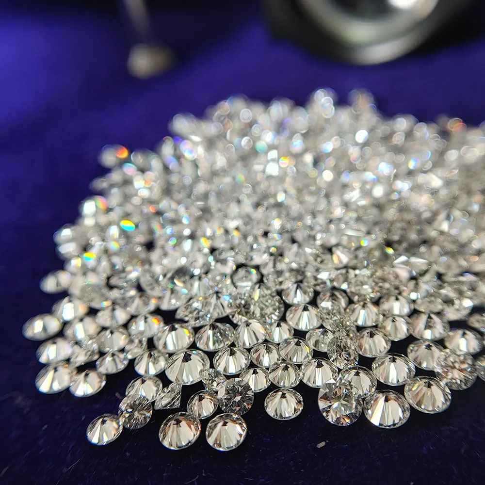 1ct Round brilliant Cut 1mm,2mm,3mm Moissanite Diamonds White D color Synthetic Moissanite wholesale per carat price