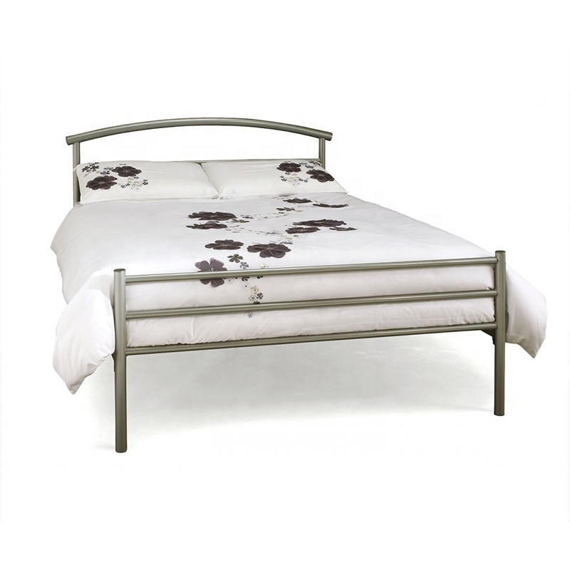 New simple design king single size metal iron material stainless steel bed frame