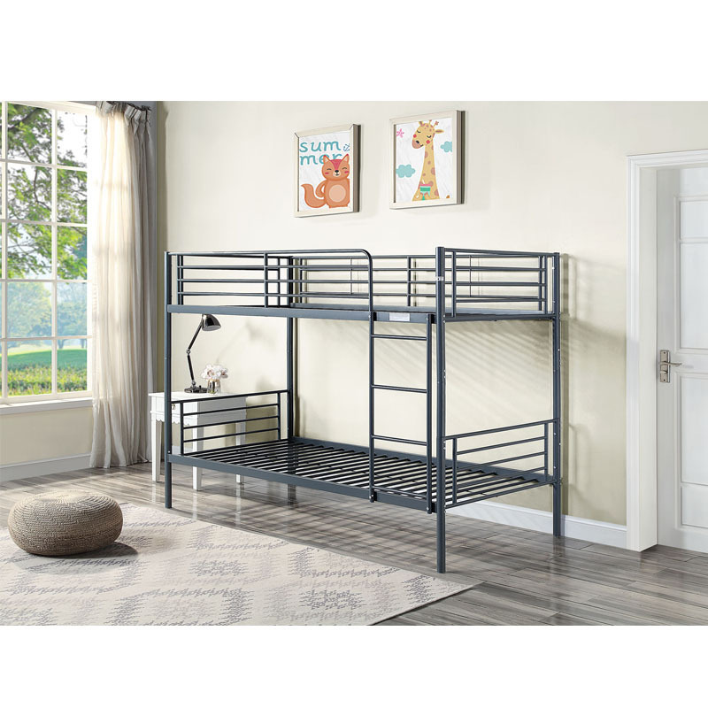 High Quality Solid Modern Student Dormitory Double Decker loft Metal Bunk Beds Double bed Frame for Hotels literas