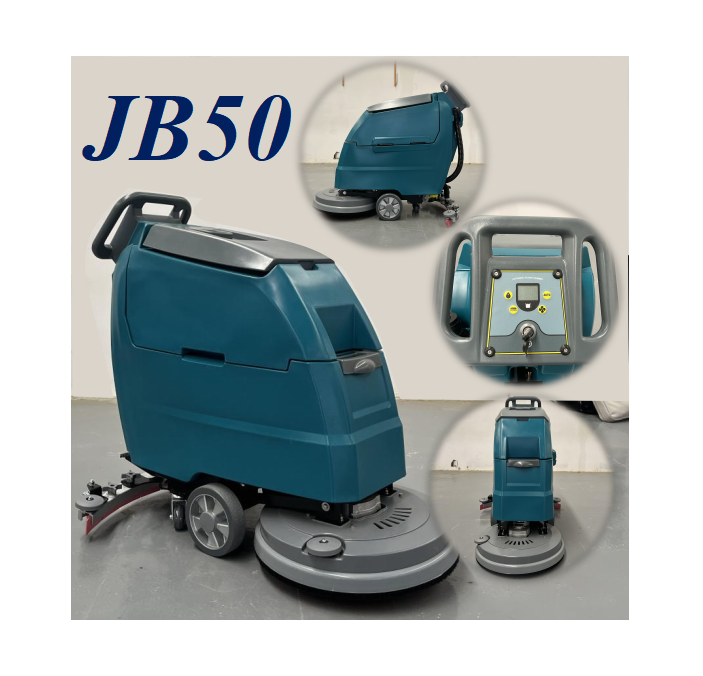 IronBee JB50 Floor Cleaning Scrubbing Machine Battery Powered Commercial Road Walk Behind Floor Scrubber With CE