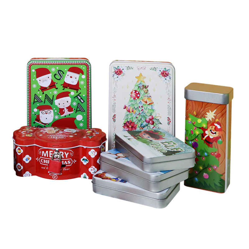 Metal box packaging custom manufacturers Easter candy cookies metal gift box childproof tin Christmas best chocolate box