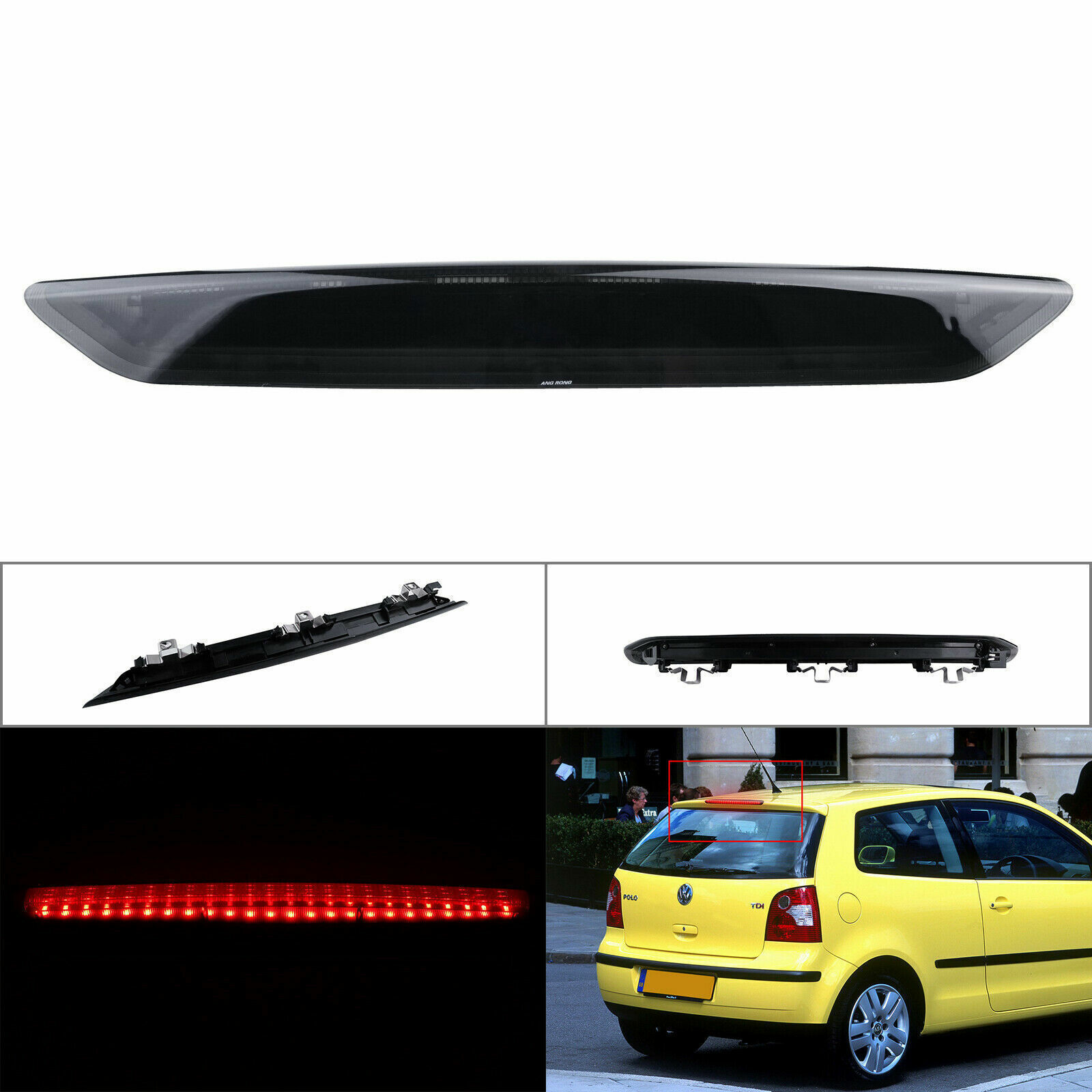 Wholesale Manufacturer LED High Mount Stop 3rd Third Brake Light Lamp Assembly For VW POLO 2002-2009 OEM 6Q6945097