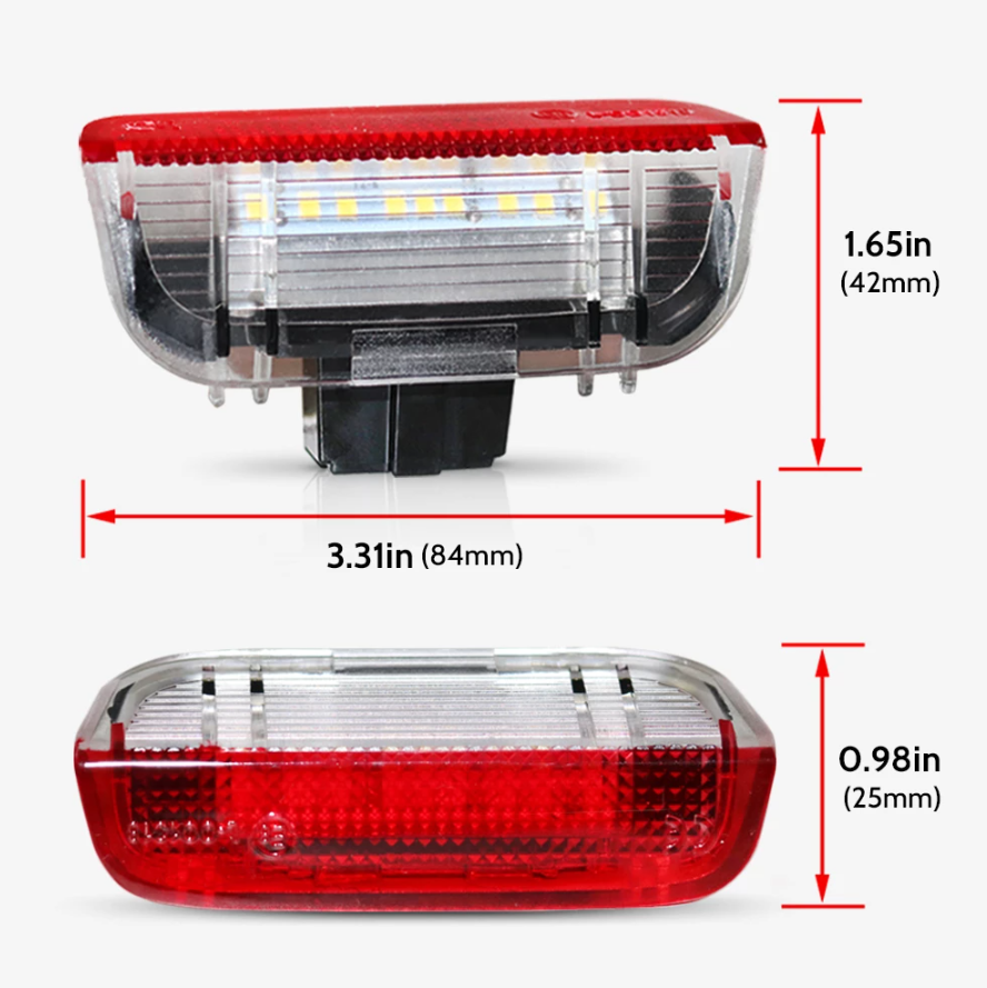 2pcs Car Door LED Light Welcome Lamps Led courtesy lights For VW PASSAT B6 B7 B8 CC Jetta Golf 5 6 MK6 7 MK7 EOS Tiguan