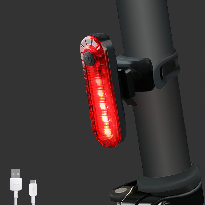 Hot Sale Rechargeable Original Rear Bike Mount Super Bright Flashing Warning Light Waterproof USB LED Bar Bicycle Tail Light