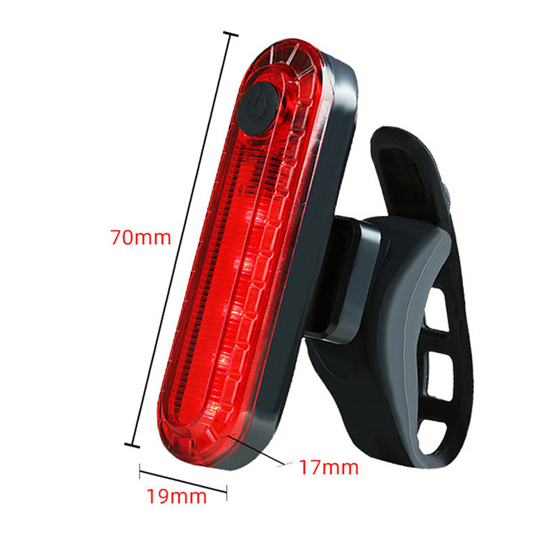 Hot Sale Rechargeable Original Rear Bike Mount Super Bright Flashing Warning Light Waterproof USB LED Bar Bicycle Tail Light