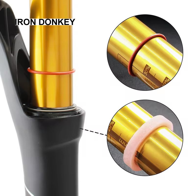 Iron Donkey 2pcs Bicycle Front Fork Sponge Ring Oil Foam Absorption Seal 30/32/34/35/36/38/40mm Fork Bicycle Accessories