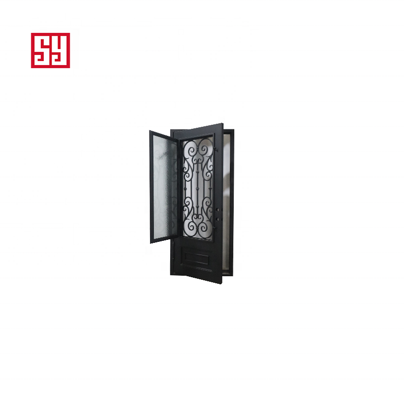 Modern Popular Openable Iron Doors with Swing Style Finished Surface for Indoor Outdoor Entrances-for Hall Exterior Application