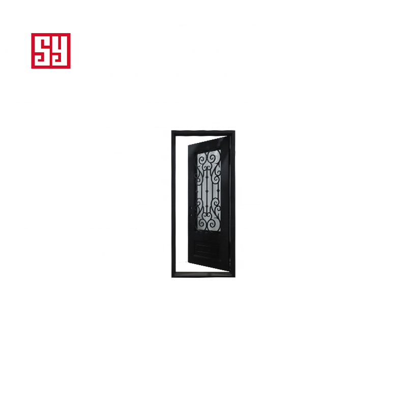 Modern Popular Openable Iron Doors with Swing Style Finished Surface for Indoor Outdoor Entrances-for Hall Exterior Application