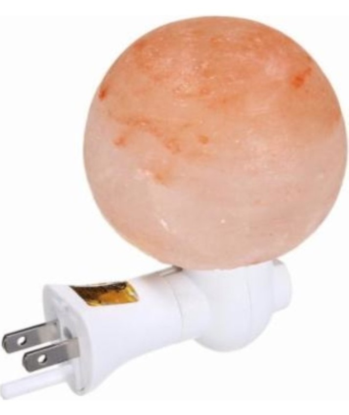 Himalayan Salt lamp Night Light Ball Shape Hand Carved Natural Lamps For bedrooms Night Light Plug in Wall Light Bulb for Decor