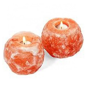 Candle Holders Rock Salt Natural Manufacturer and Wholesale from Pakistan Handmade 100% Pink salt lamp himalayan salt lamp