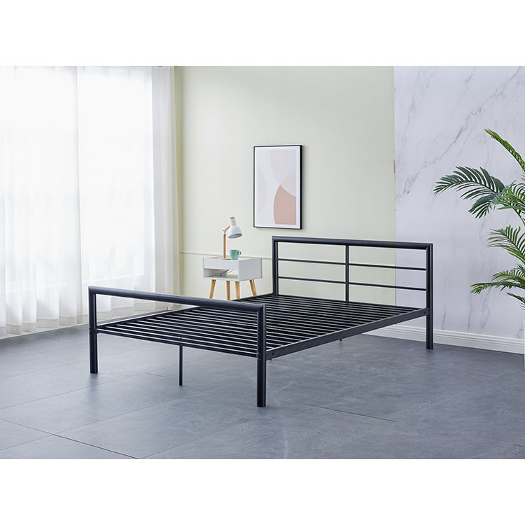 Bedroom Furniture Wholesale Double Queen Full Size Industrial Metal Frame Iron Metal Bunk Loft Beds With Single Bed Or Desk